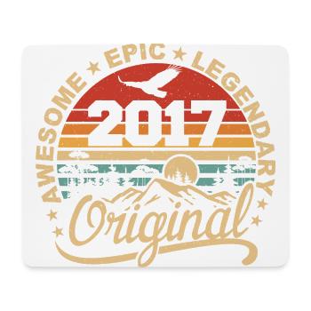 Original 2017 Geburtstagsgeschenk 2017 Retro 2017 - Mousepad (Querformat) - Weiß - Vorne