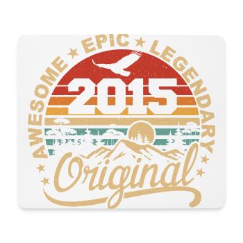 Original 2015 Retro 2015 Geburtstagsgeschenk 2015 - Mousepad (Querformat) - Weiß - Vorne