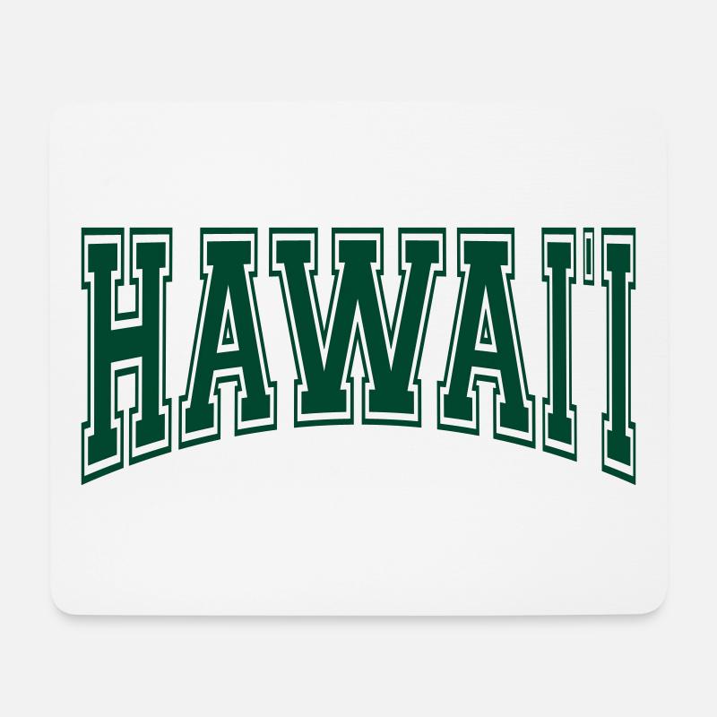 Hawaii - Mousepad (Querformat) - Weiß