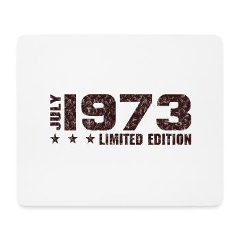 50th Birthday July 1973 Limited Edition Gift - Mouse Pad (horizontal) - white - Front