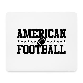 Lettrage de football américain USA Sport - Tapis de souris (format paysage) - blanc - Devant