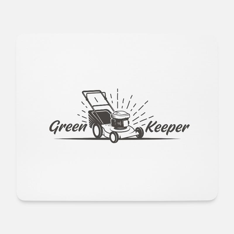 Greenkeeper Rasenmäher Gärtner Garten Geschenkidee - Mousepad (Querformat) - Weiß