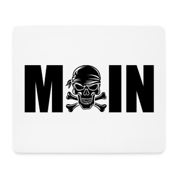 MOIN TOTENKOPF Begrüßung Norddeutschland - Mousepad (Querformat) - Weiß - Vorne