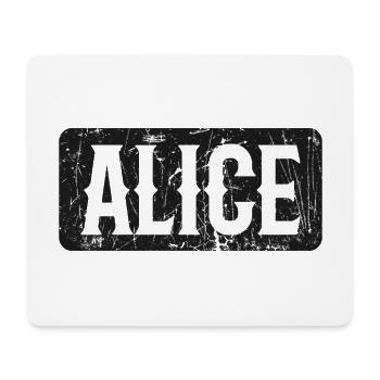 Alice Devise Dire Femme Prénom - Tapis de souris (format paysage) - blanc - Devant