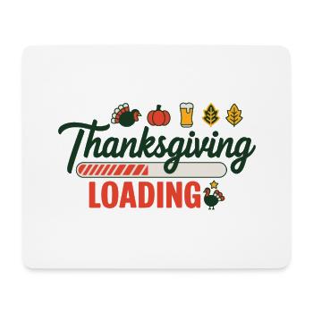 Thanksgiving Chargement Barre de chargement de Thanksgiving - Tapis de souris (format paysage) - blanc - Devant