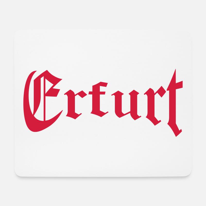 Erfurt - Mousepad (Querformat) - Weiß