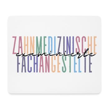 examinierte Zahnmedizinische Fachangestellte - Mousepad (Querformat) - Weiß - Vorne