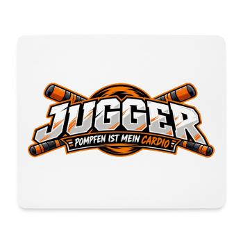 Jugger Cardio Kampf - Mousepad (Querformat) - Weiß - Vorne