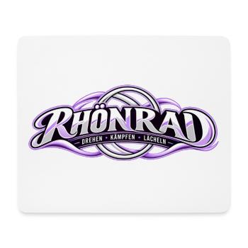 Rhönrad Motiv Lila Knoten - Mousepad (Querformat) - Weiß - Vorne