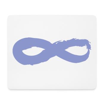 Yoga Zen Unendlich Zeichen Blaubeere - Mousepad (Querformat) - Weiß - Vorne