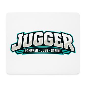 Jugger Logo Retro Neon Stil - Mousepad (Querformat) - Weiß - Vorne
