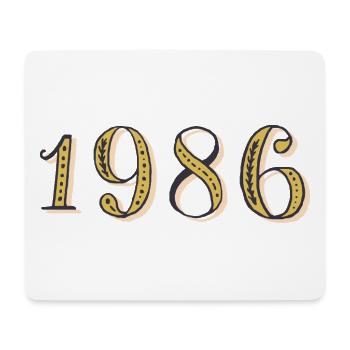 Geburtstagsgeschenk 1986 Vintage 1986 - Mousepad (Querformat) - Weiß - Vorne