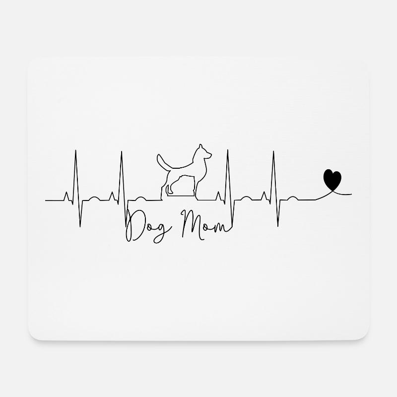 Dog mother - Mouse Pad (horizontal) - white