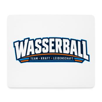 Wasserball Teamkraft Leidenschaft - Mousepad (Querformat) - Weiß - Vorne