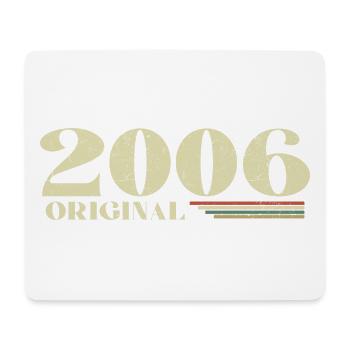 Original 2006 Jahrgang 2006 Retro Jubiläum 2006 - Mousepad (Querformat) - Weiß - Vorne
