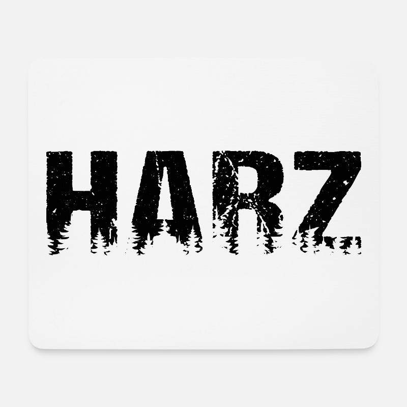 Harz Wald Natur - Mousepad (Querformat) - Weiß