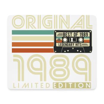 1989 Vintage Birthday Vintage Retro Gift - Mouse Pad (horizontal) - white - Front