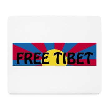 free tibet - Mouse Pad (horizontal) - white - Front