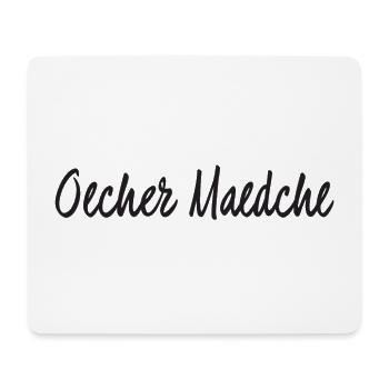 Oecher Maedche - Mousepad (Querformat) - Weiß - Vorne