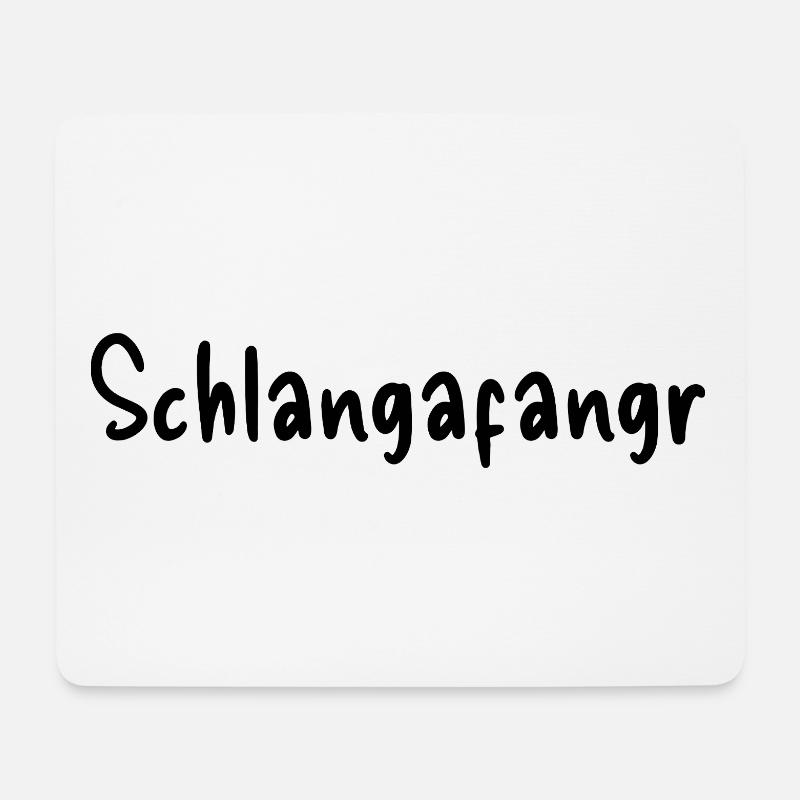 Schlangafangr - Mousepad (Querformat) - Weiß