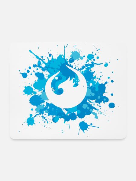 UI5 Phoenix Splash Blue - Mousepad (Querformat) - Weiß