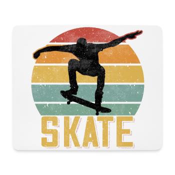 Skate Retro Vintage Skater Skatebord Skatebording - Mousepad (Querformat) - Weiß - Vorne