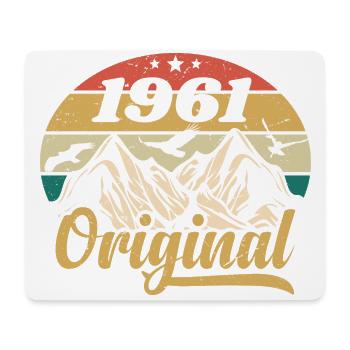 Original 1961 Vintage Birthday Gift 1961 - Mouse Pad (horizontal) - white - Front