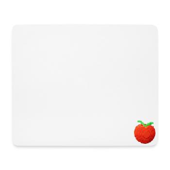 Orange voxel - Mouse Pad (horizontal) - white - Front