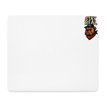 Toujours Authentique - Tapis de souris (format paysage) - blanc - Devant