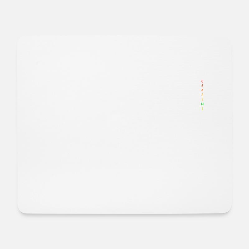 MotorcycleGears - Mousepad (Querformat) - Weiß