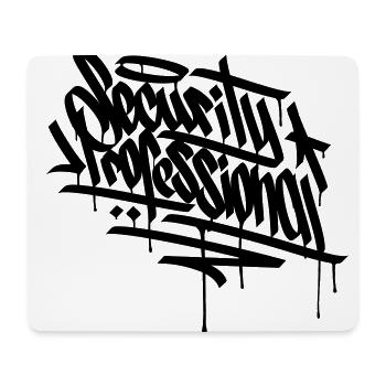 TAG HACKER GRAFFITI - EXPERT CYBER SAFETY - Tapis de souris (format paysage) - blanc - Devant
