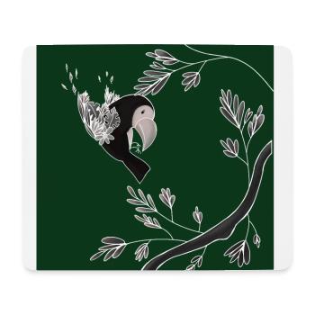 Toucan tropical - Tapis de souris (format paysage) - blanc - Devant