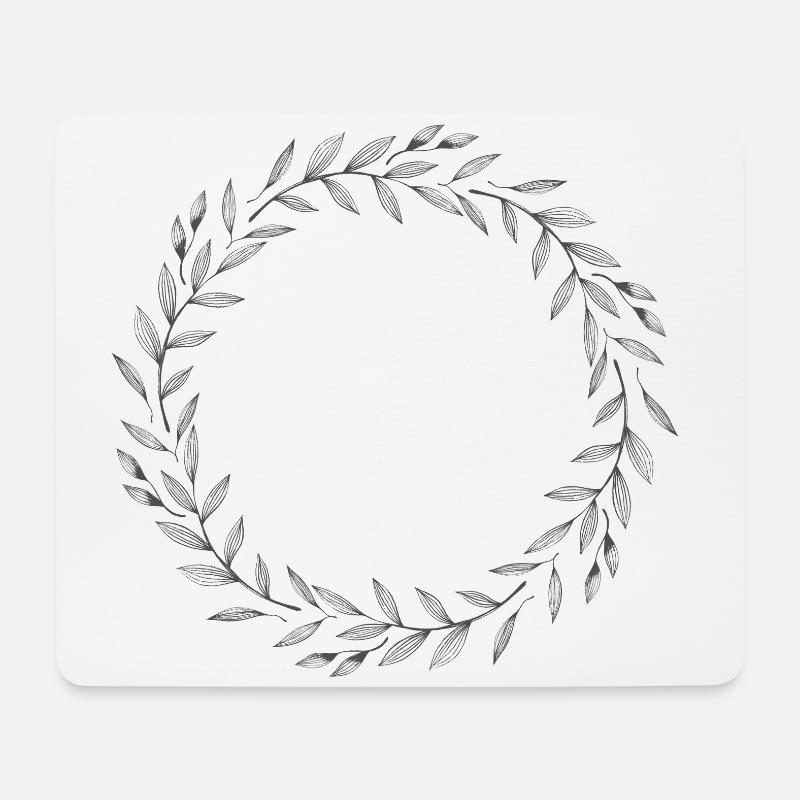 leaves - Mouse Pad (horizontal) - white