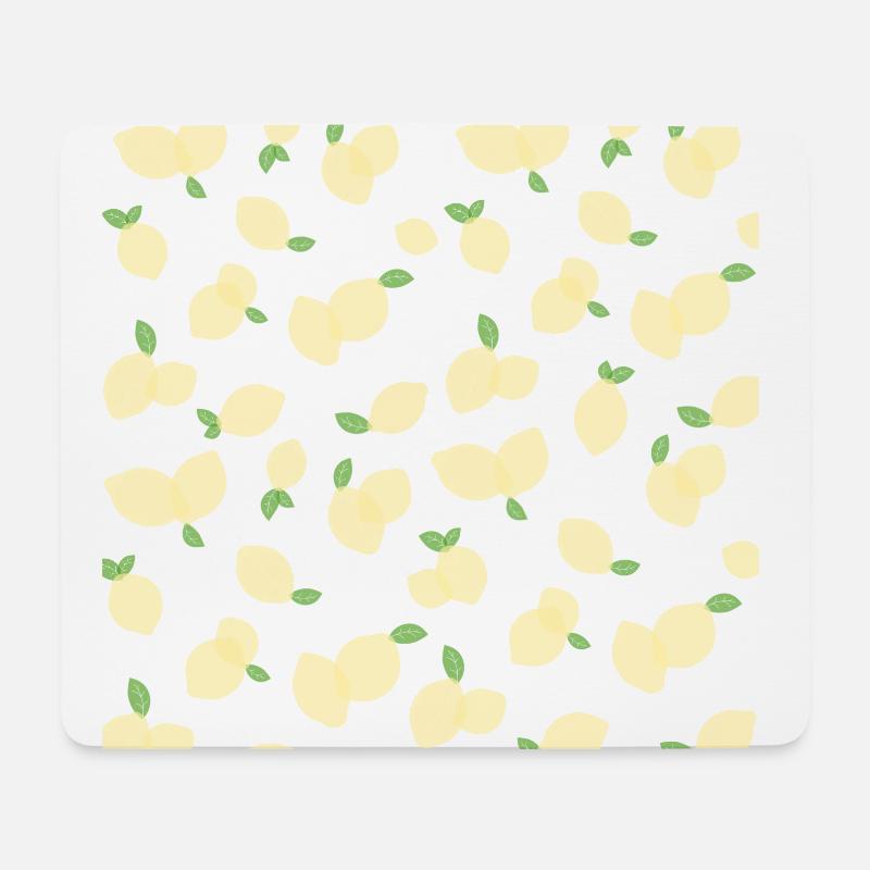 Zitronen - Mousepad (Querformat) - Weiß