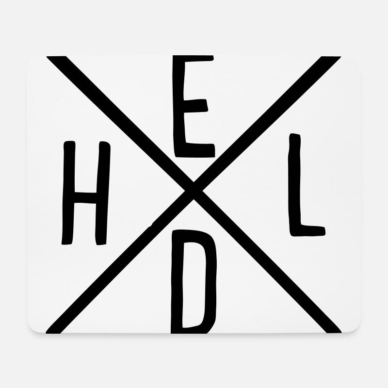 Held - Mousepad (Querformat) - Weiß