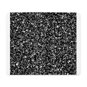 False silver glitter background - Mouse Pad (horizontal) - white - Front