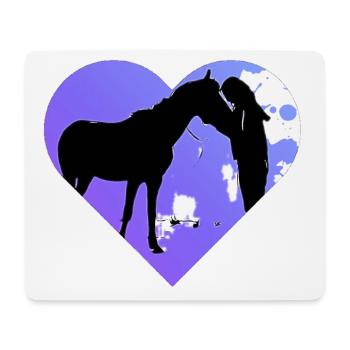Pferd - Mousepad (Querformat) - Weiß - Vorne