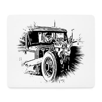Voiture - Tapis de souris (format paysage) - blanc - Devant