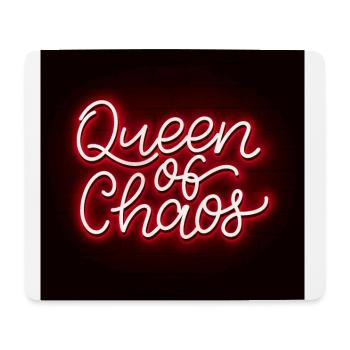 Queen Of Chaos Neon - Mouse Pad (horizontal) - white - Front