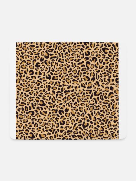 Leopardenmuster | Leopard Print | African Animal - Mousepad (Querformat) - Weiß