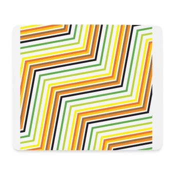 buntes Mousepad buntes Mauspad Zick-Zack-Muster - Mousepad (Querformat) - Weiß - Vorne
