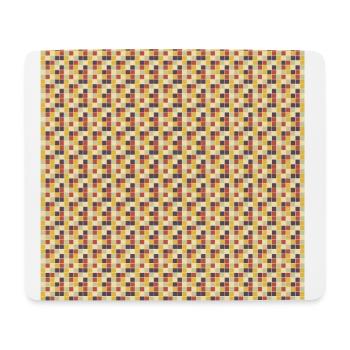 Motif géometrique carrés 50s - Tapis de souris (format paysage) - blanc - Devant