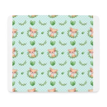 Cute Tiger Animal Pattern - Mousepad (Querformat) - Weiß - Vorne