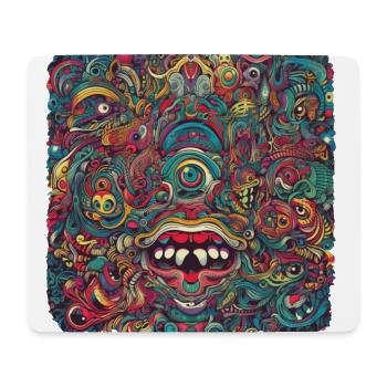 Psychedelic explosion - surrealist motif - Mouse Pad (horizontal) - white - Front