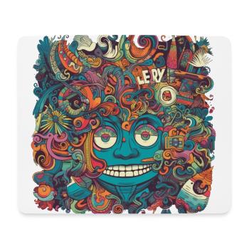 Psychedelic explosion - surrealist motif - Mouse Pad (horizontal) - white - Front
