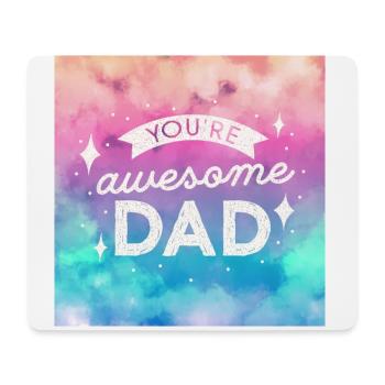 Tu es génial papa - Tapis de souris (format paysage) - blanc - Devant