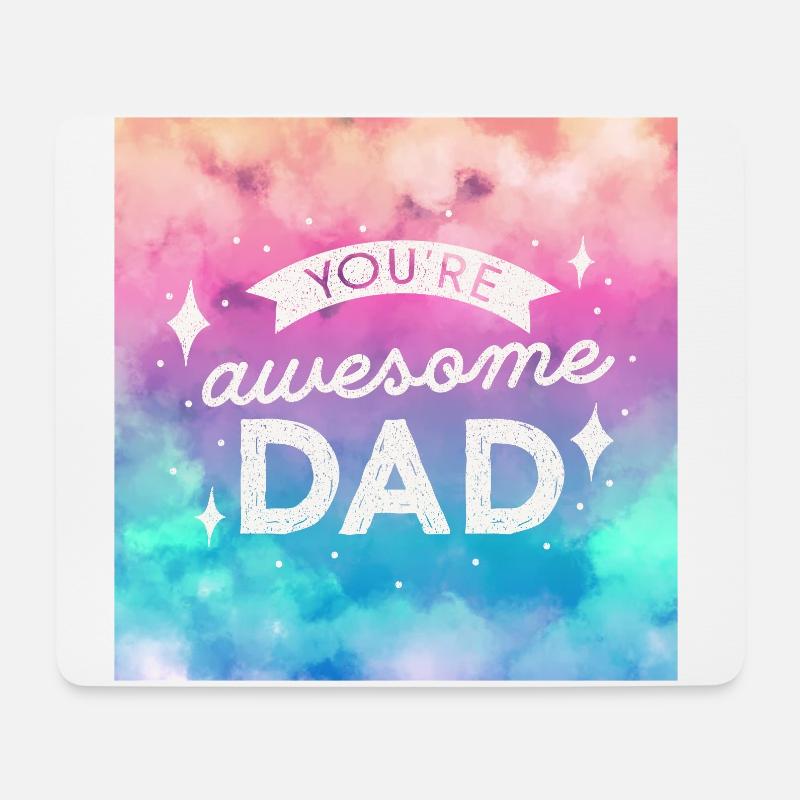 Du bist ein großartiger Papa - Mousepad (Querformat) - Weiß