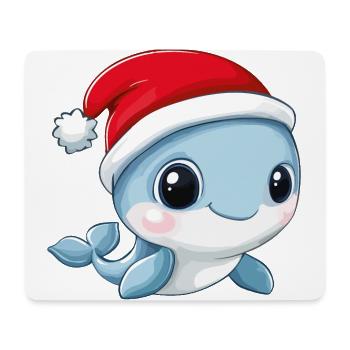 Whale Christmas Cute Cute Xmas Christmas - Mouse Pad (horizontal) - white - Front