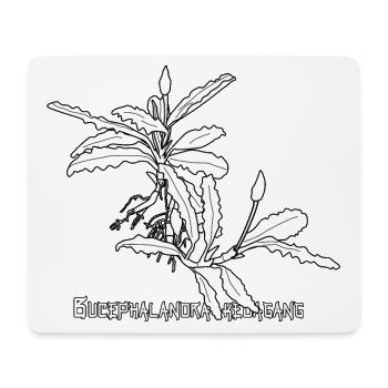 Bucephalandra kedagang - Mouse Pad (horizontal) - white - Front