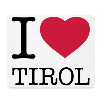 I LOVE TIROL Austria Österreich - Mousepad (Querformat) - Weiß - Vorne